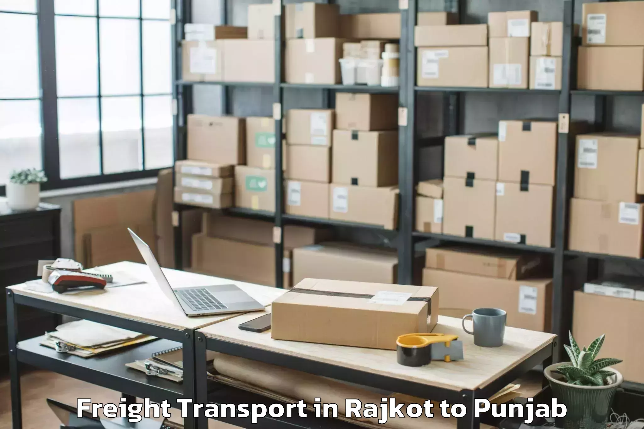 Leading Rajkot to Guru Nanak Dev University Amri Freight Transport Provider